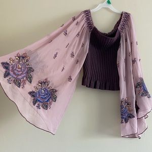 Rare free people breaking dawn ribbed top